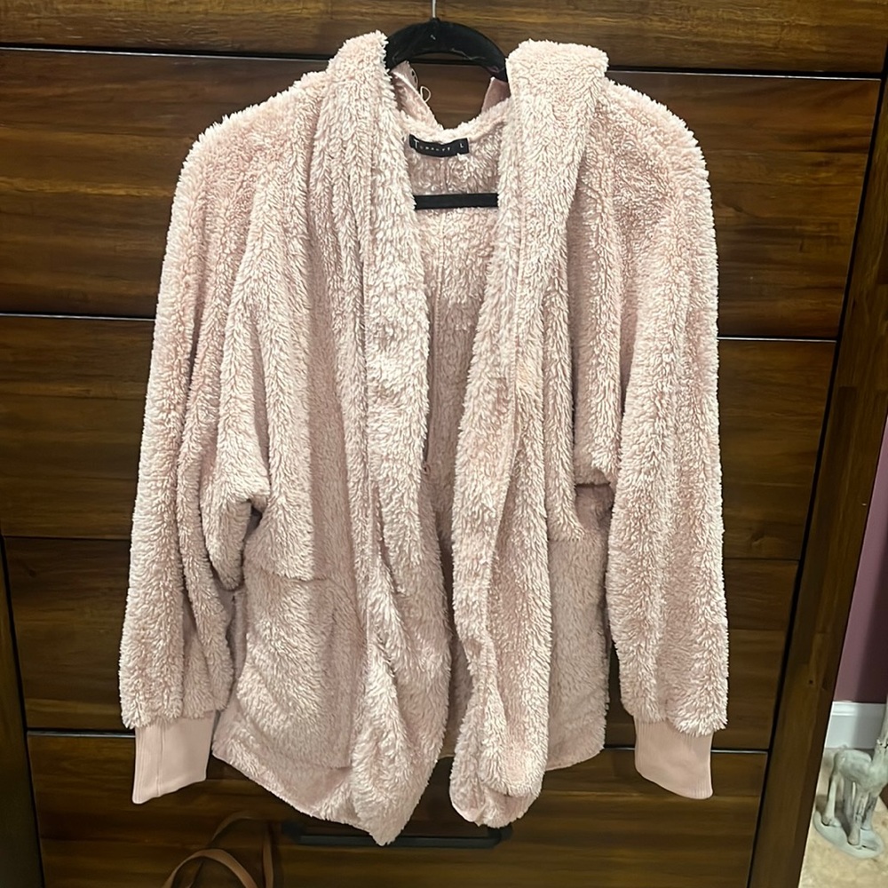 pink bear coat
